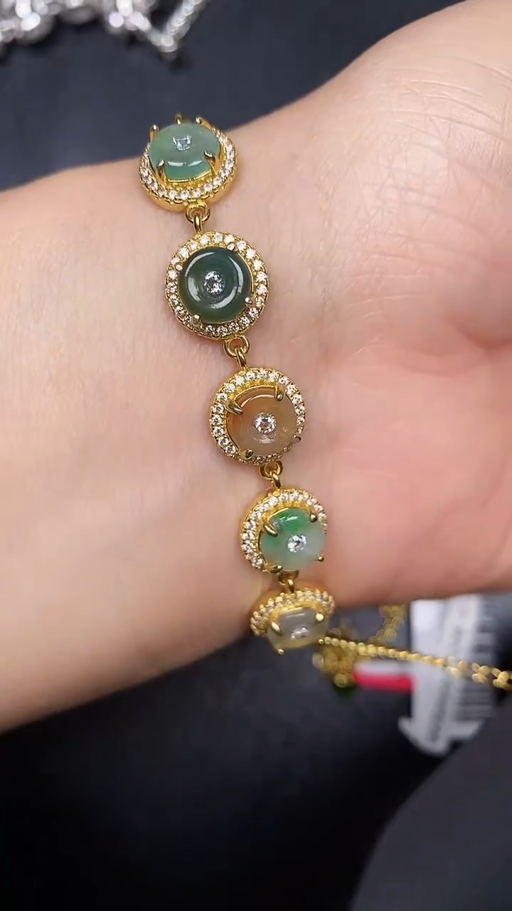 银S925镶嵌戒指翡翠3850