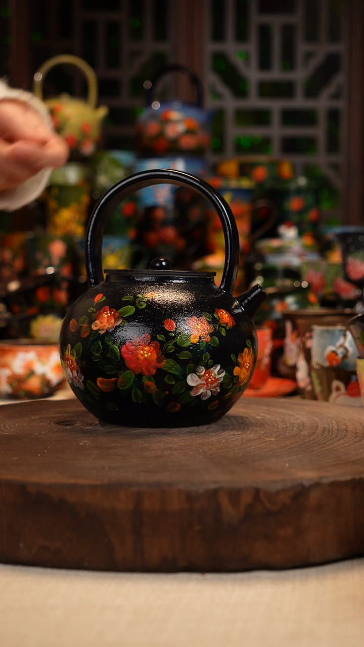 油画 手绘釉下彩