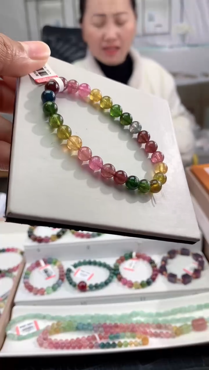 【闪购商品】碧玺手串未镶嵌多样性发一条