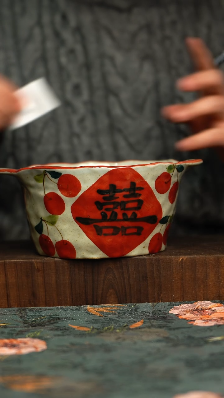 杯釉下彩手工手绘同款陶器