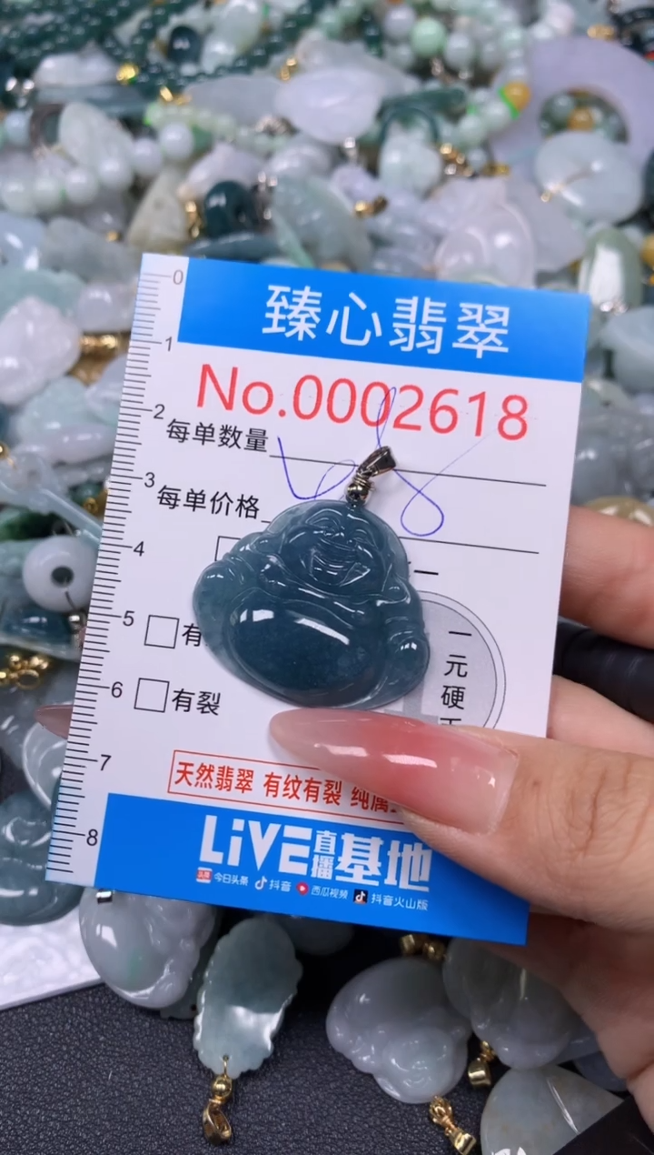 【闪购商品】翡翠颈饰未镶嵌含绳0002618