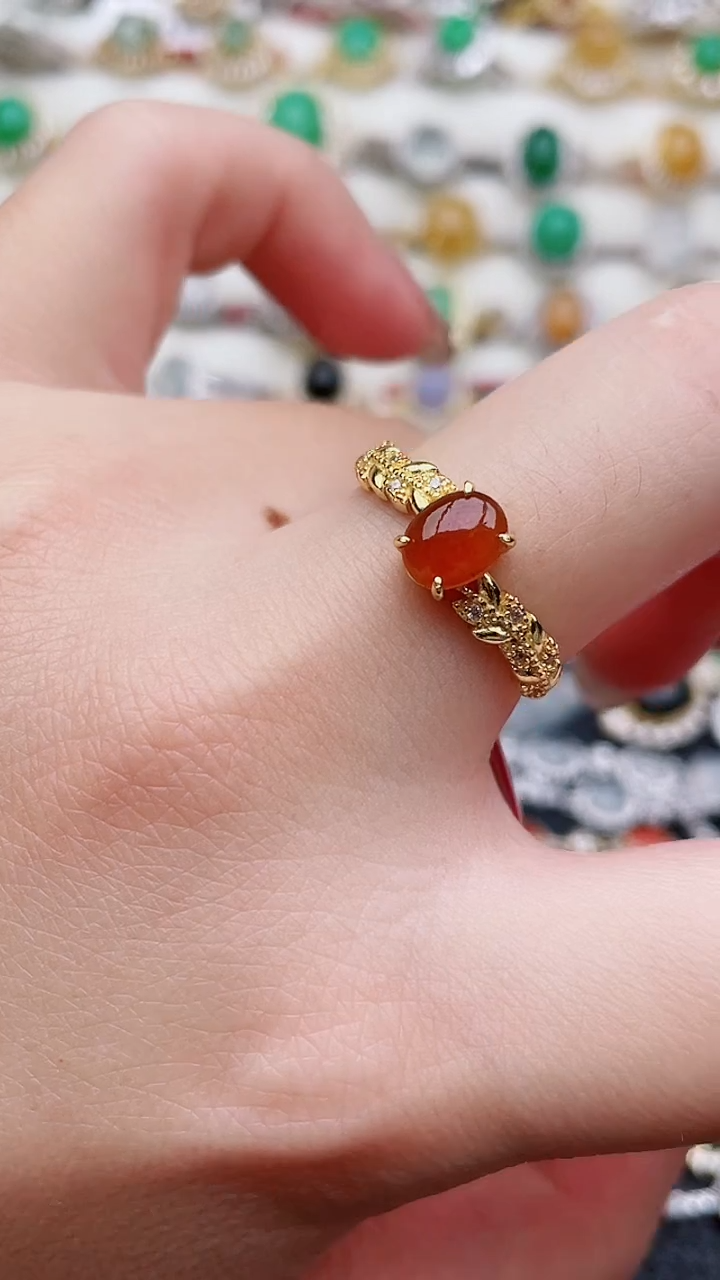 银S925镶嵌戒指翡翠19