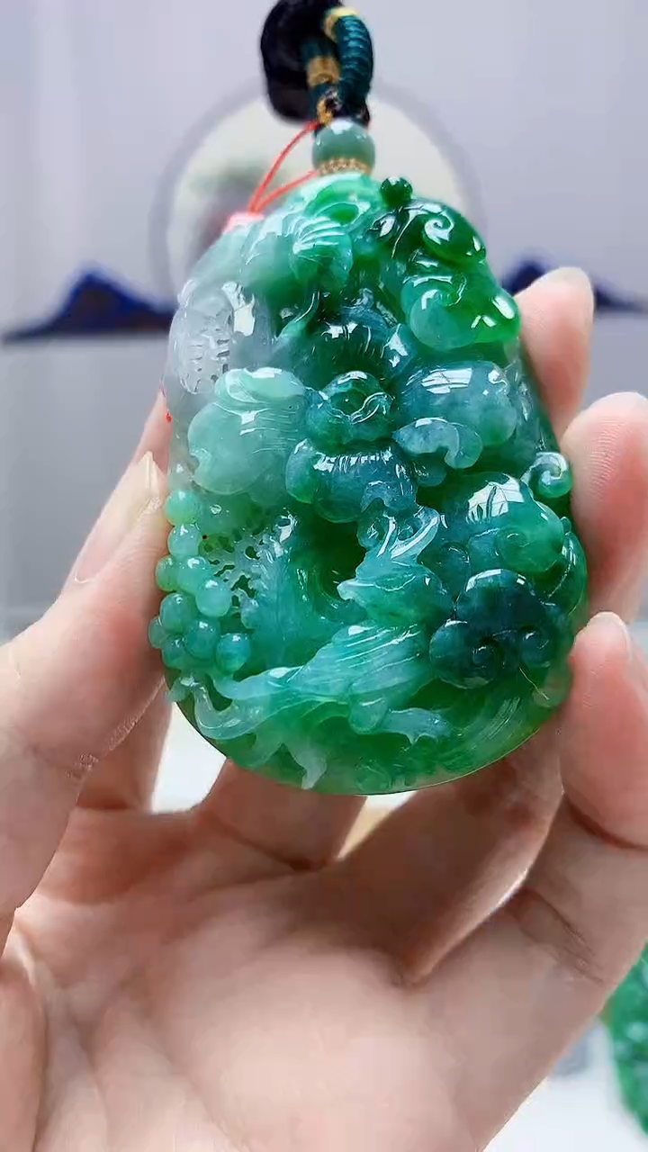 未镶嵌定制翡翠4852zm-毛货挂件76