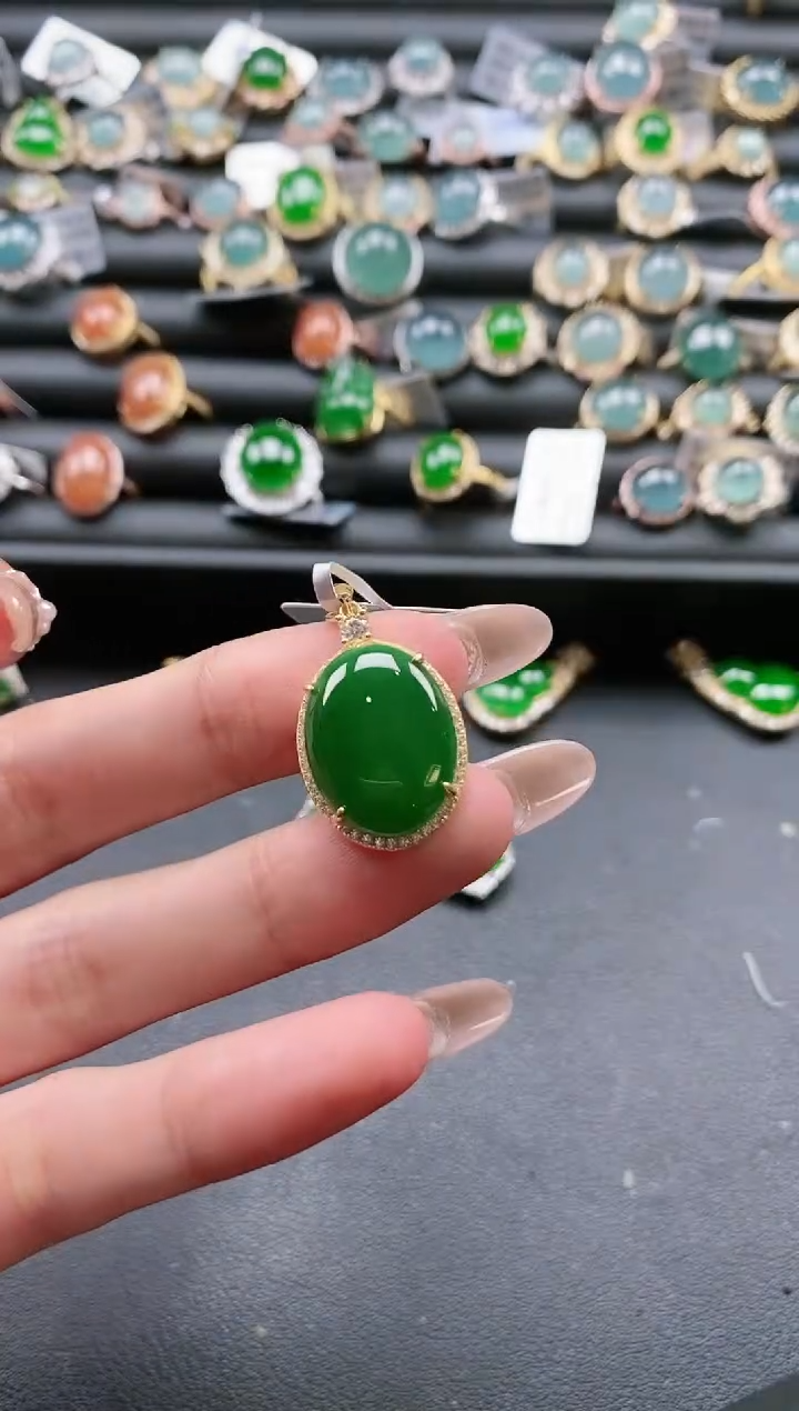 【闪购商品】翡翠戒指银S925镶嵌51511