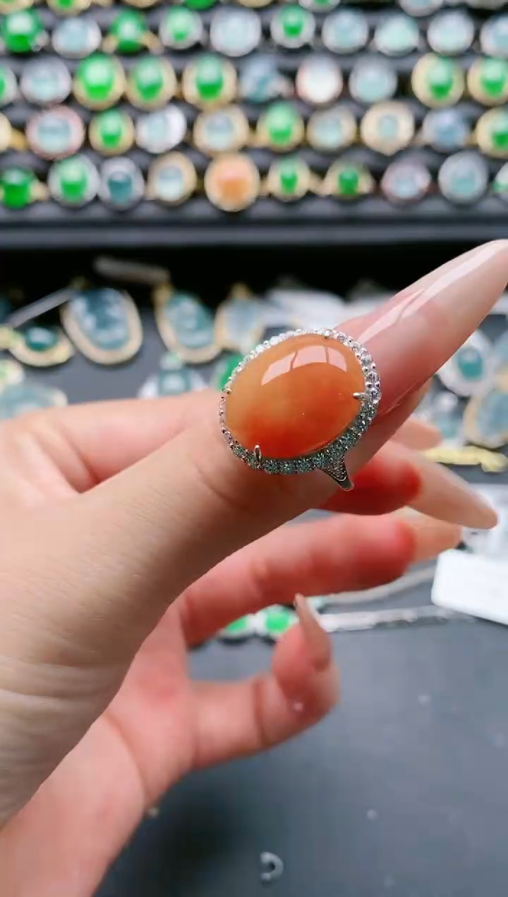 【闪购商品】翡翠戒指银S925镶嵌1111111