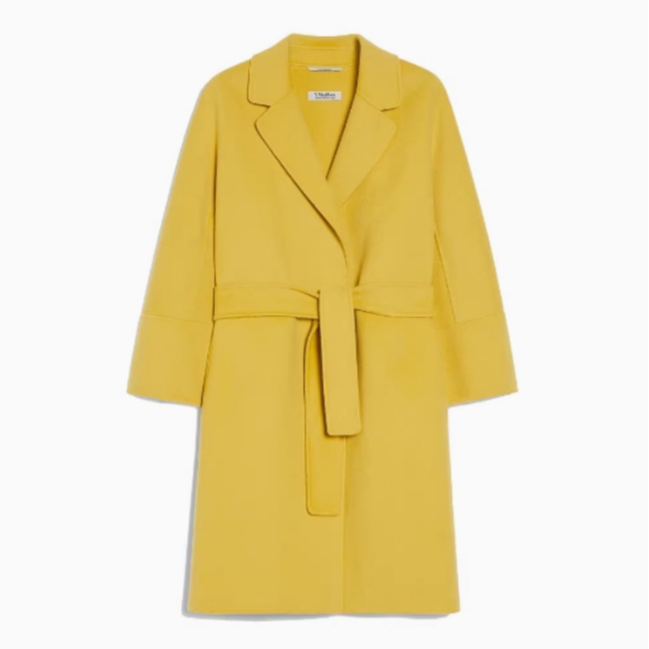 未使用 MaxMara 国现 系腰优雅双面羊毛大衣 DY0085