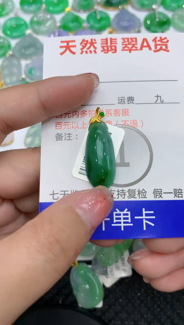【闪购商品】翡翠颈饰18K金镶嵌111111111111