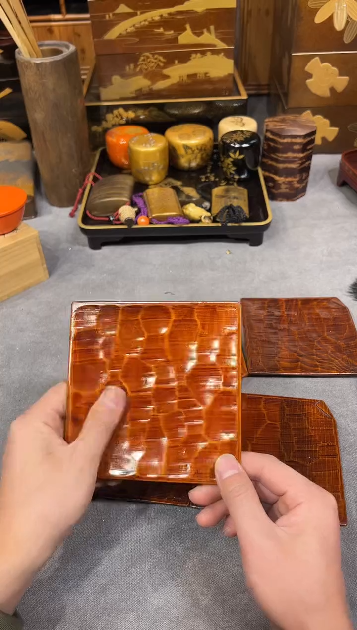 五片 大漆漆器大漆漆器