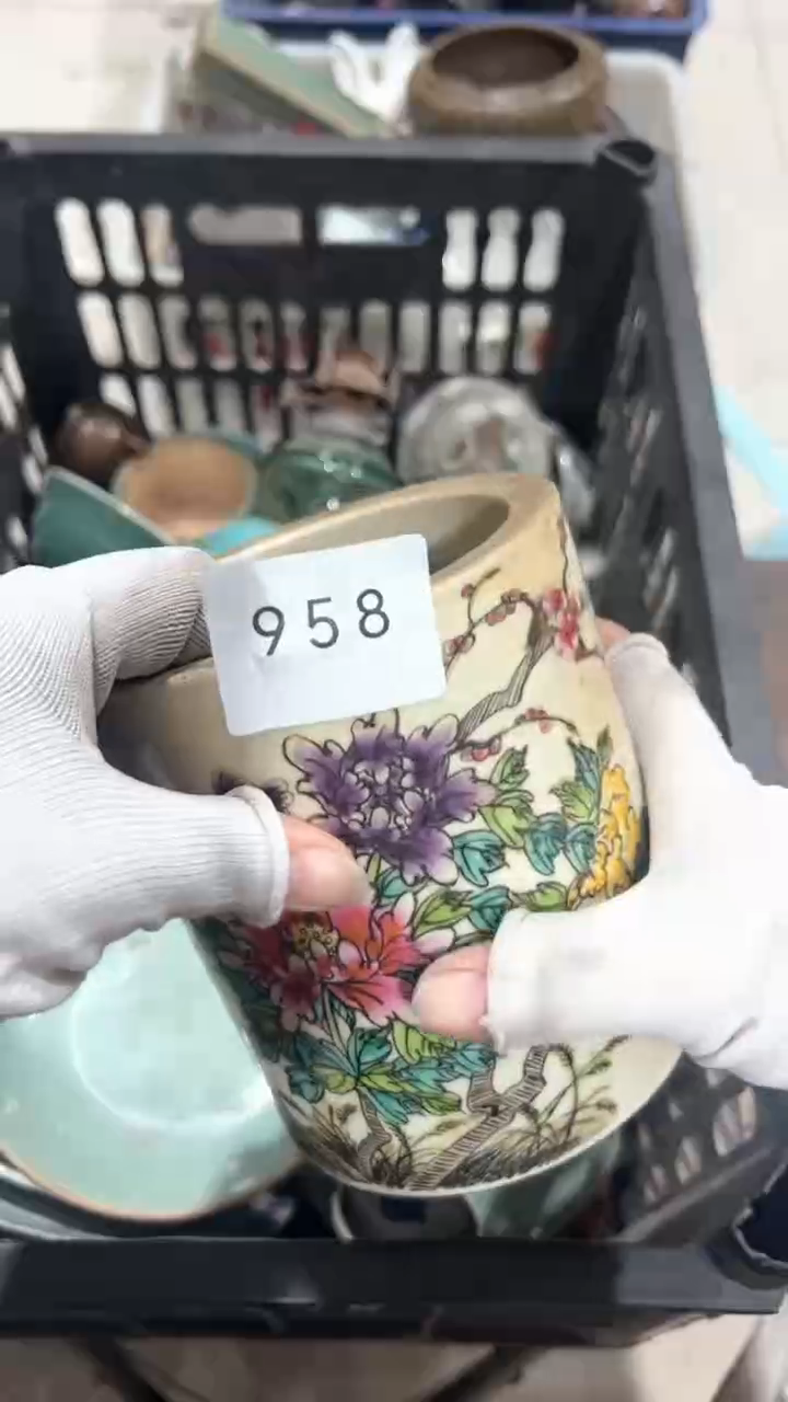 陶瓷渔**月工艺品摆件0922958