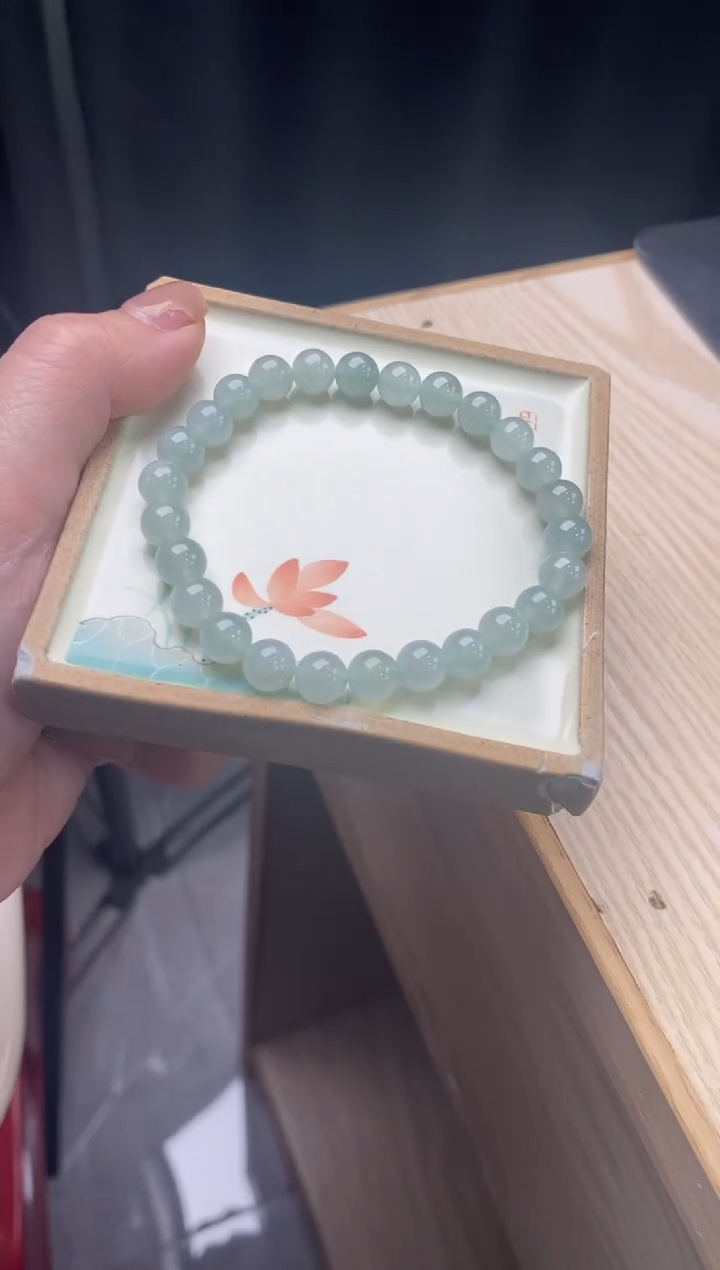 【闪购商品】翡翠手链未镶嵌天然翡翠手串175