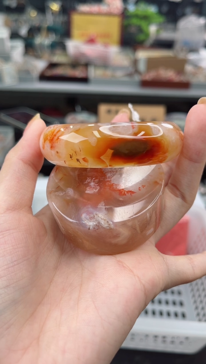 【闪购商品】石英质玉手镯未镶嵌54圈口（赠品镯心）3600034