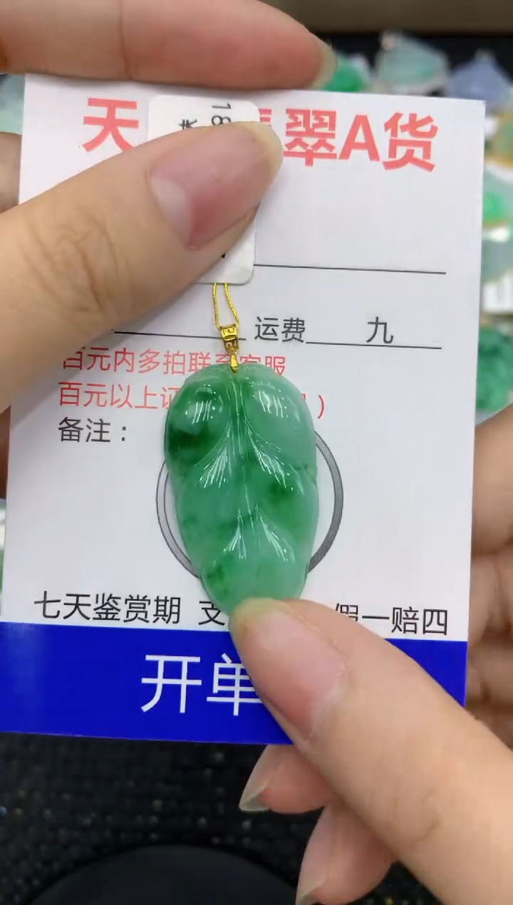 【闪购商品】翡翠颈饰18K金镶嵌11111111111