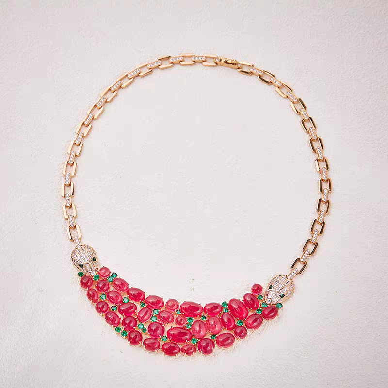 2725项链--18K金750黄金镶嵌轻奢时尚百搭高定项链