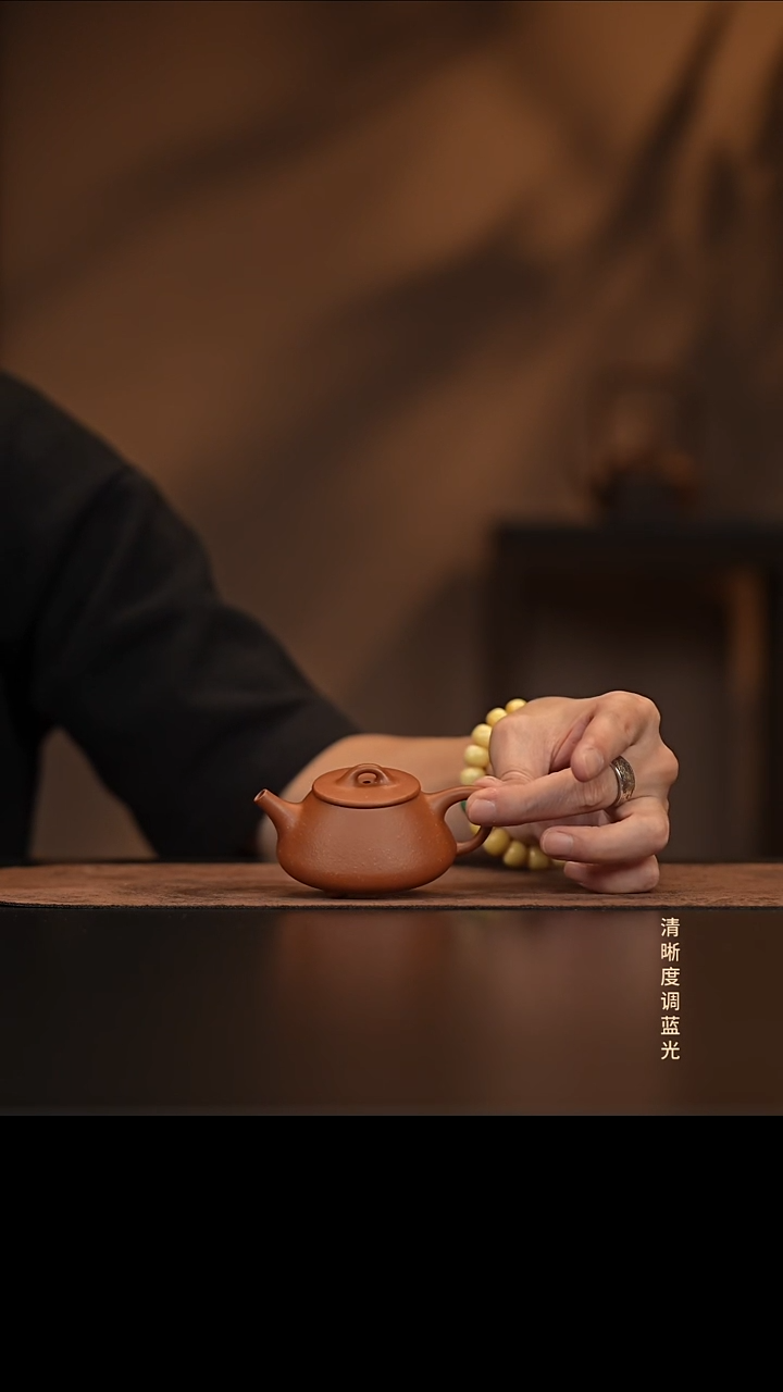 允禾斋  紫砂壶  平盖  降坡 