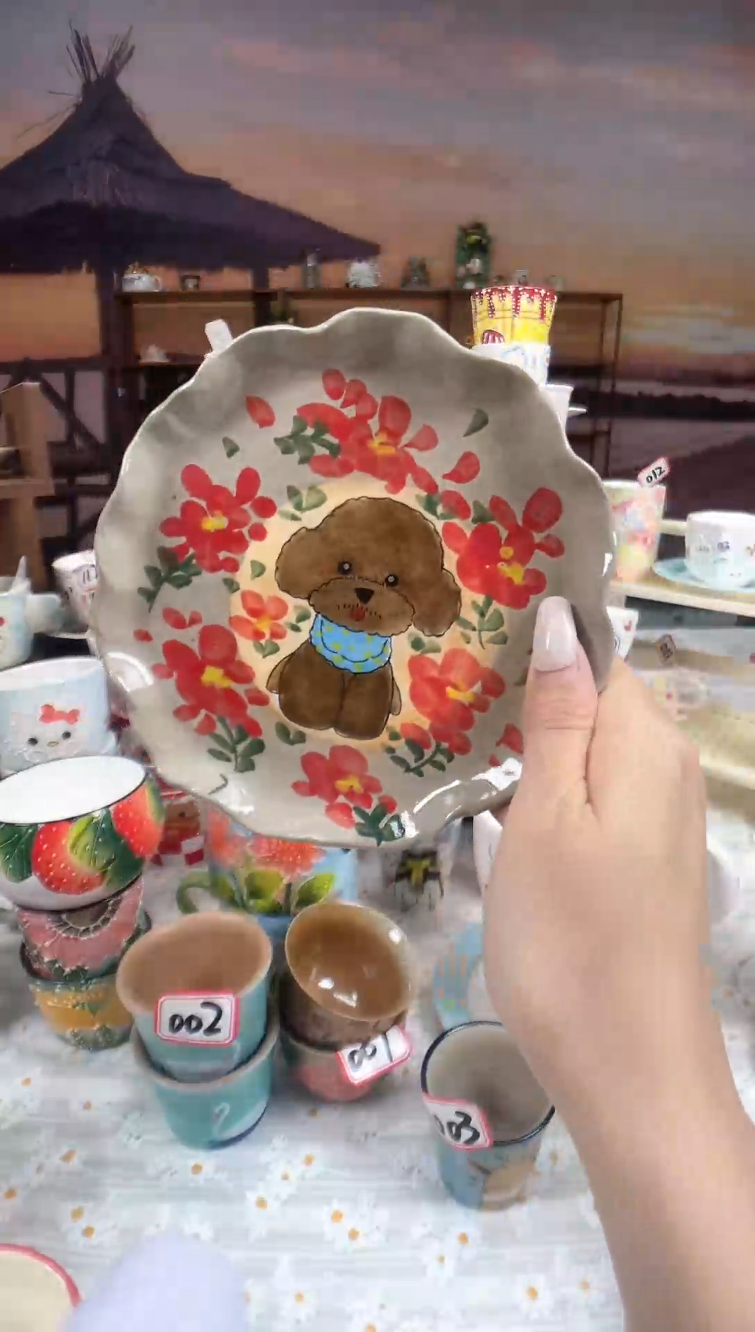 【闪购商品】景德镇手工手绘高温釉下彩陶瓷碗