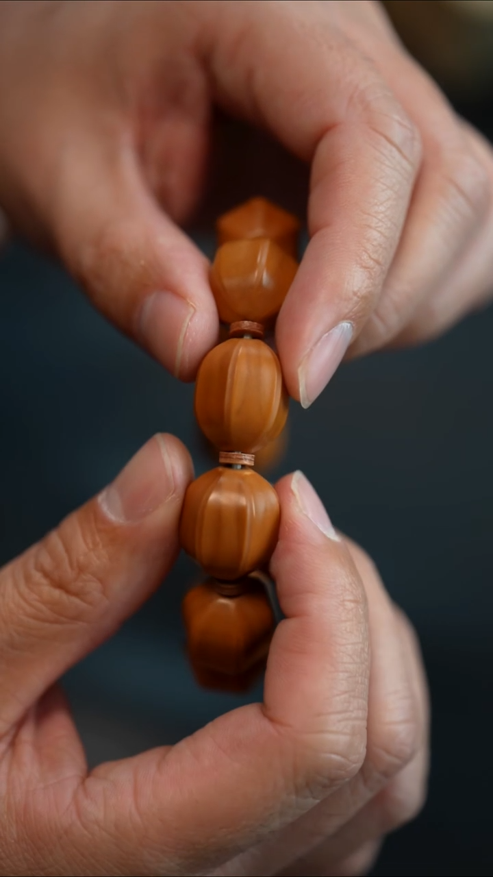 手串/手链橄榄核玄武盾-水晶拉丝轻刀雕刻