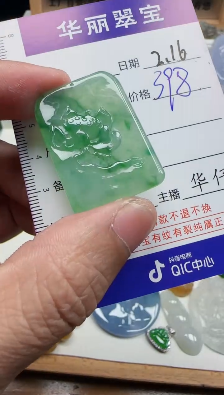 【闪购商品】翡翠颈饰未镶嵌16天然缅甸A货翡翠