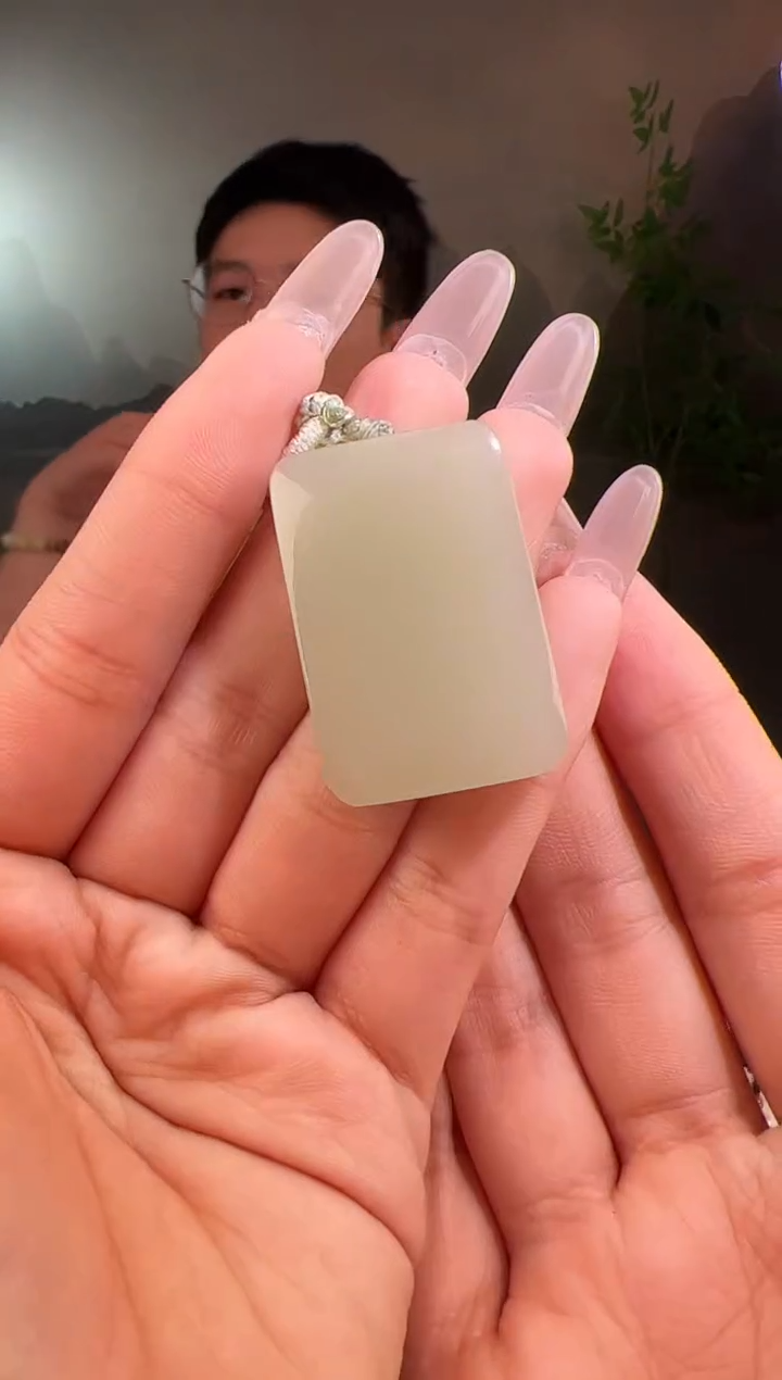 【闪购商品】和田玉颈饰未镶嵌无事牌2904