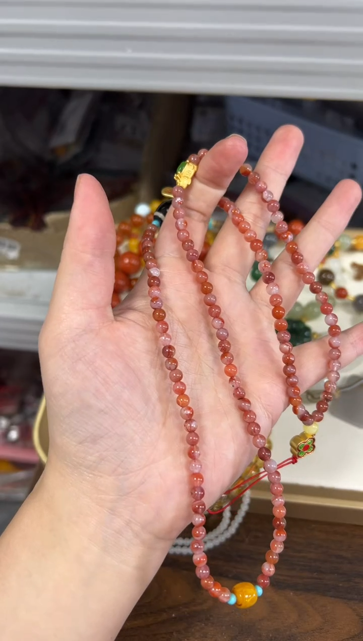 项链未镶嵌南红玛瑙孤品南红玛瑙半成品链子[116]