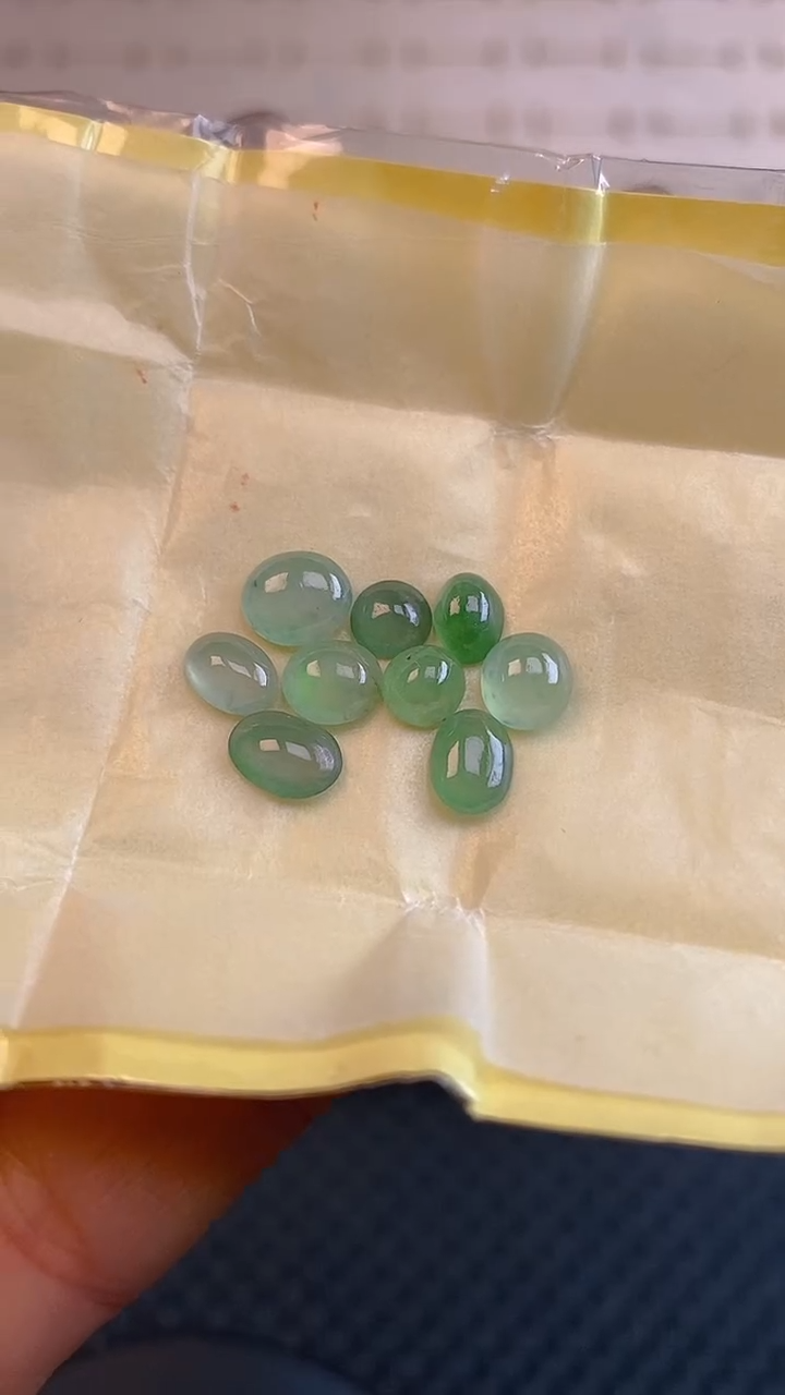 【闪购商品】翡翠耳饰未镶嵌天然A货翡翠3