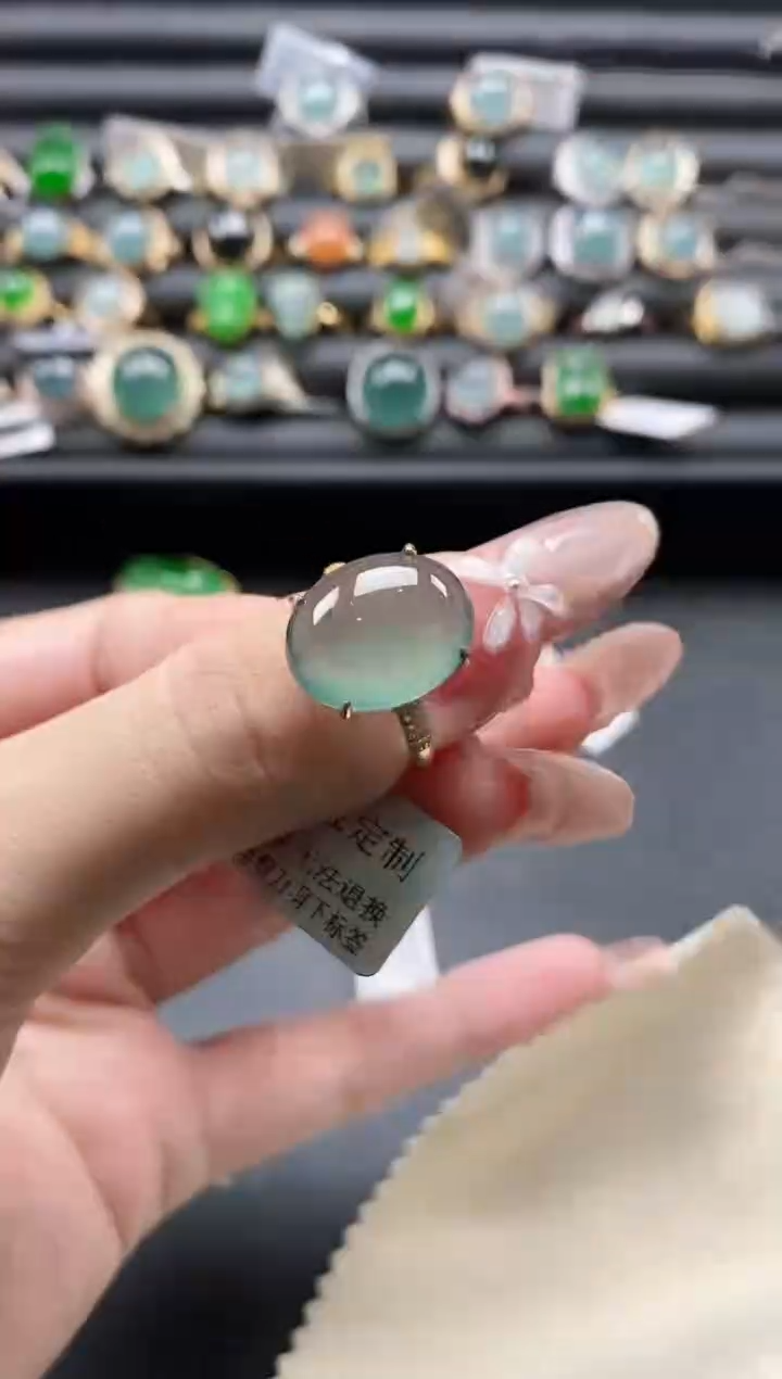 【闪购商品】翡翠戒指银S925镶嵌11111