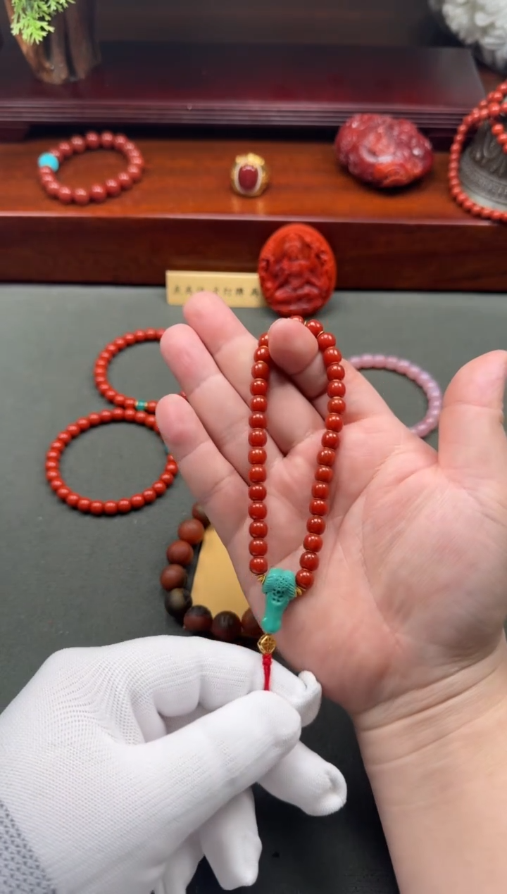 【闪购商品】南红玛瑙手串手串18K金镶嵌手串手串