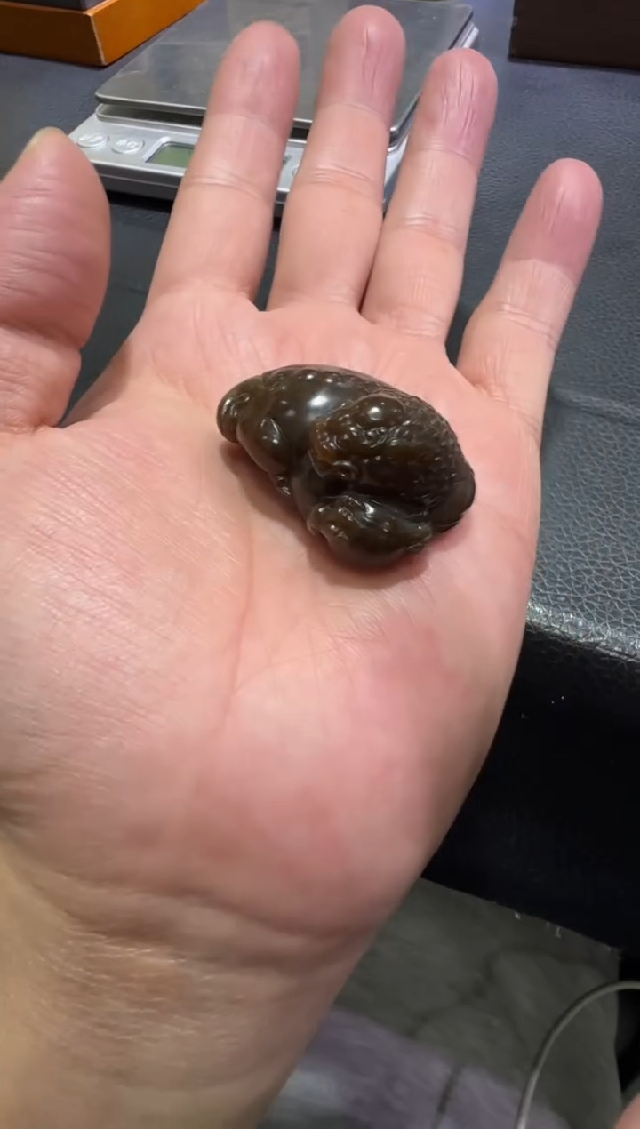 吊坠(赠链)未镶嵌和田玉金山糖白貔貅 （产地直发 ）