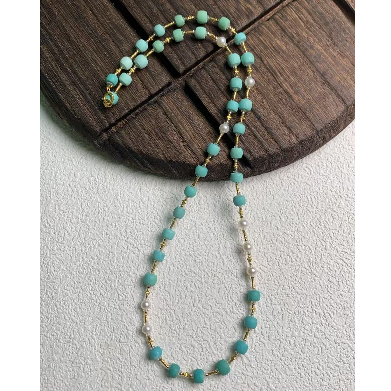 【乐小福珠宝】18K金绿松石项链