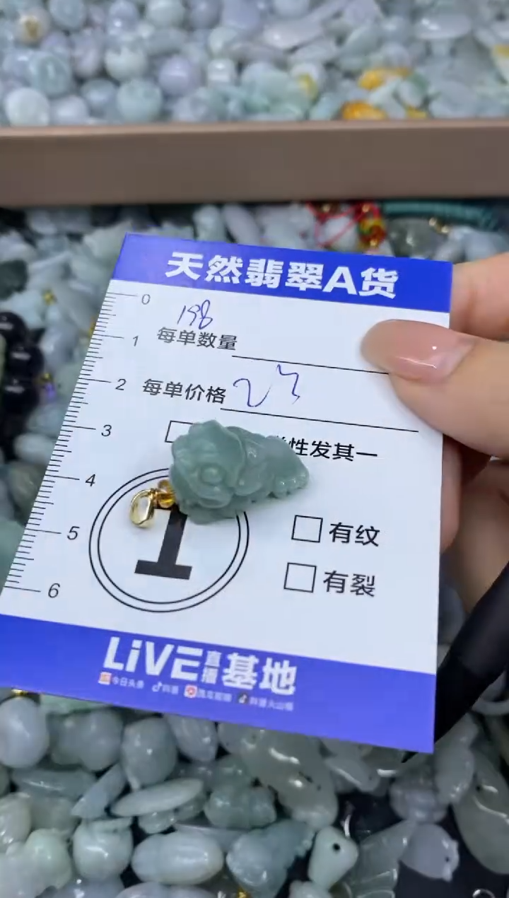 颈饰未镶嵌翡翠天然翡翠A货批量多样性发一件