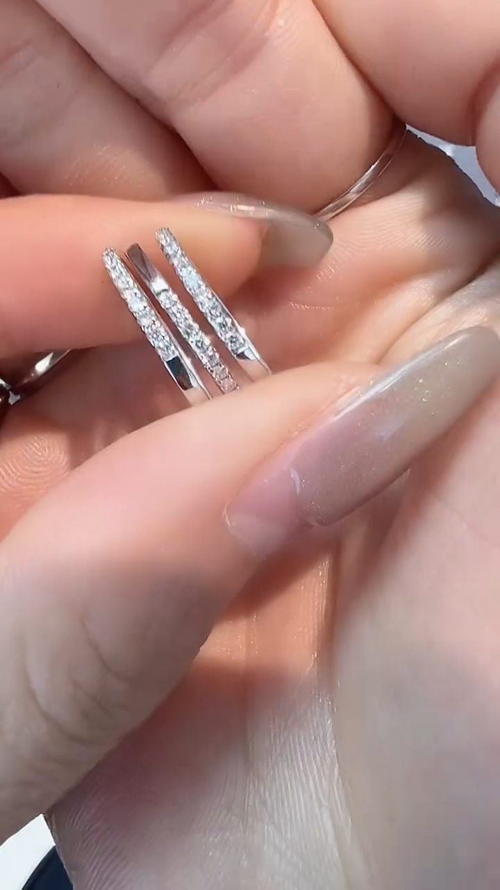 【闪购商品】钻石10分排戒18K金镶嵌多样性发一