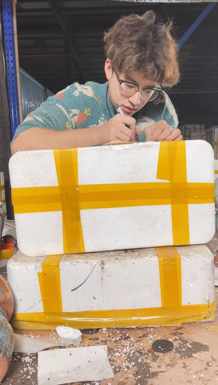 紫砂花盆宜兴紫砂粗陶花盆19.8/32