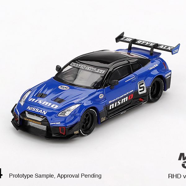 【匠擎即将到货】MINIGT 1:64 #1124 日产 R35 蓝色 合金汽车模型