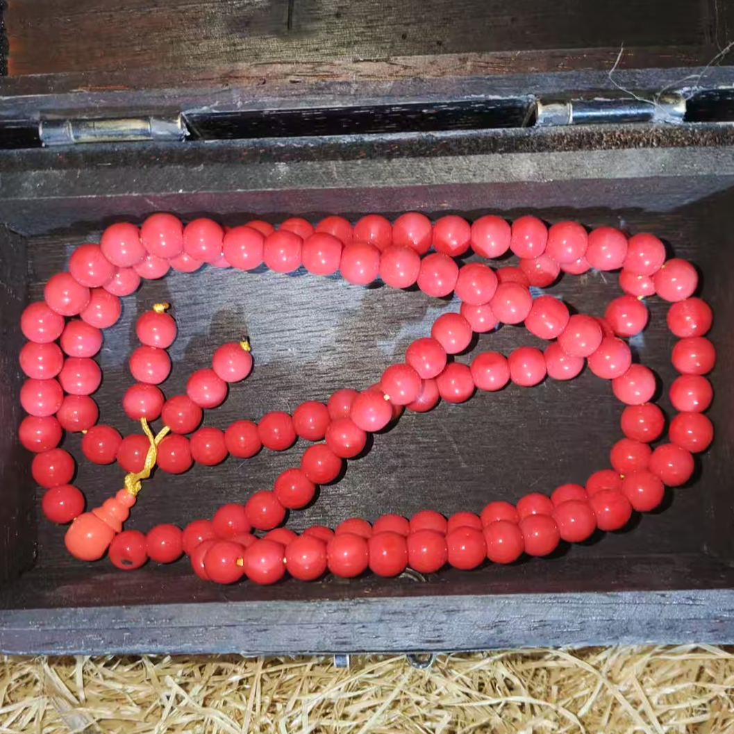 1个红珊瑚大串摆件链接