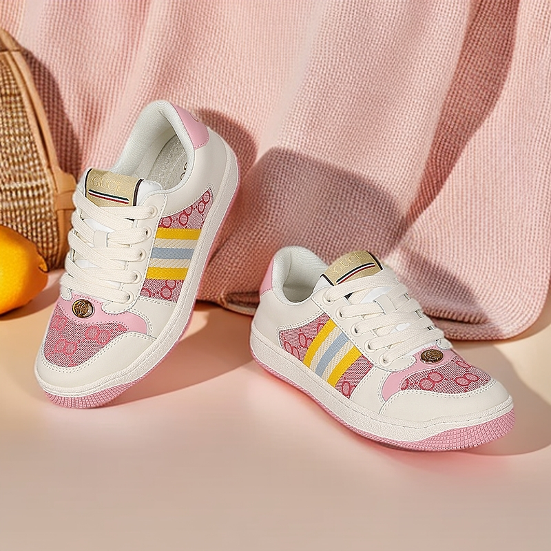 【少量现货】脏脏白粉经典脏鞋小胖丁女士四季纯手工百搭真皮运动鞋