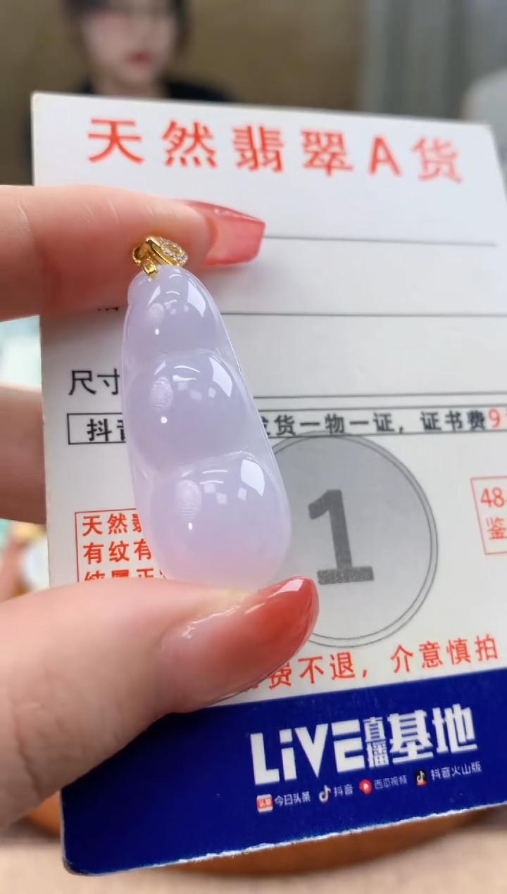 颈饰未镶嵌翡翠天然A货翡翠挂件