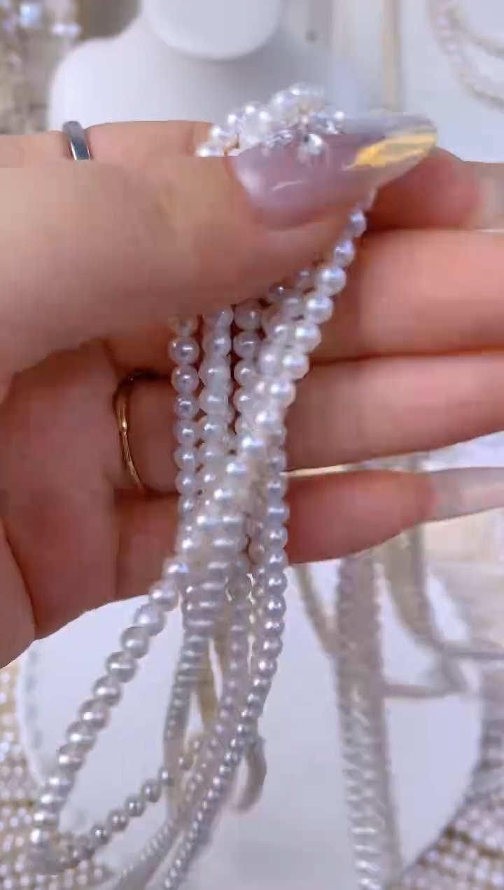 淡水珍珠未镶嵌颈饰H13