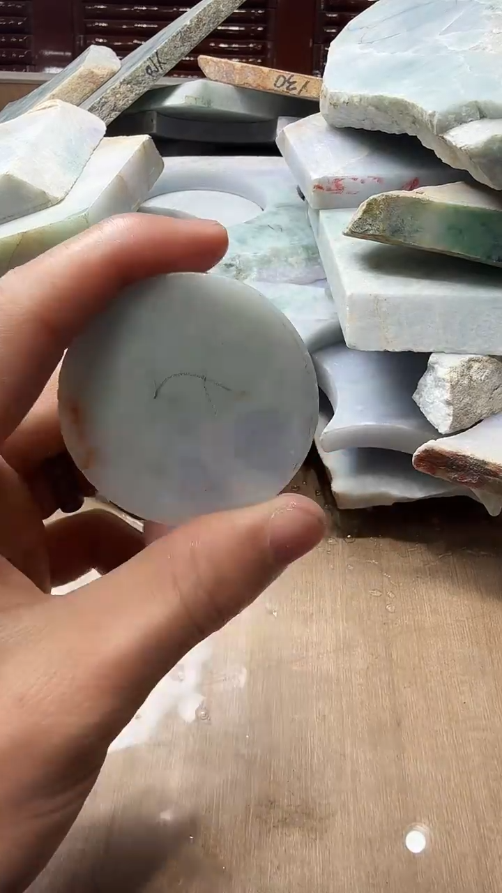 裸石翡翠天然翡翠A货花600