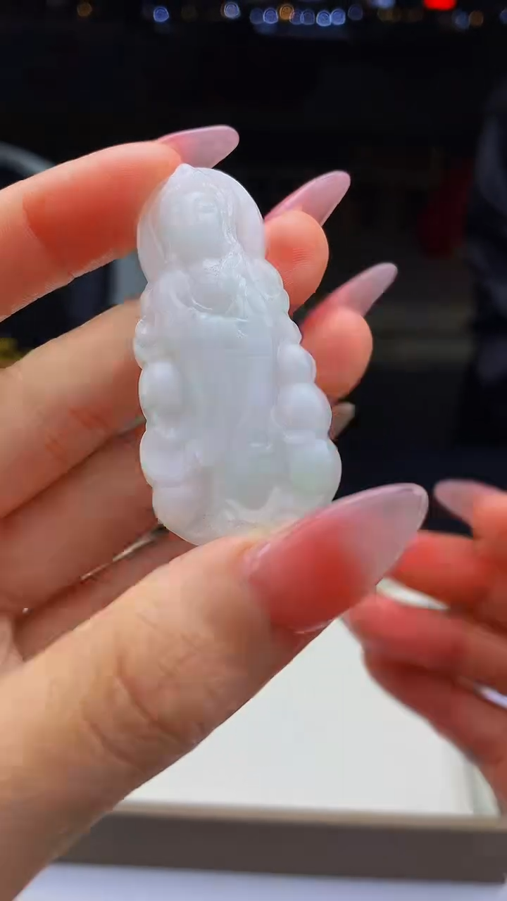 颈饰未镶嵌翡翠北***A天然A货翡翠