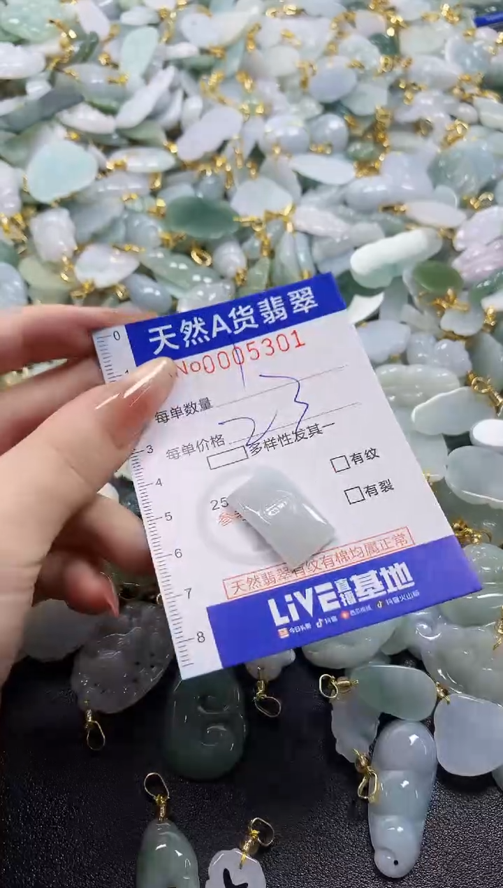 颈饰未镶嵌翡翠天然A货翡翠