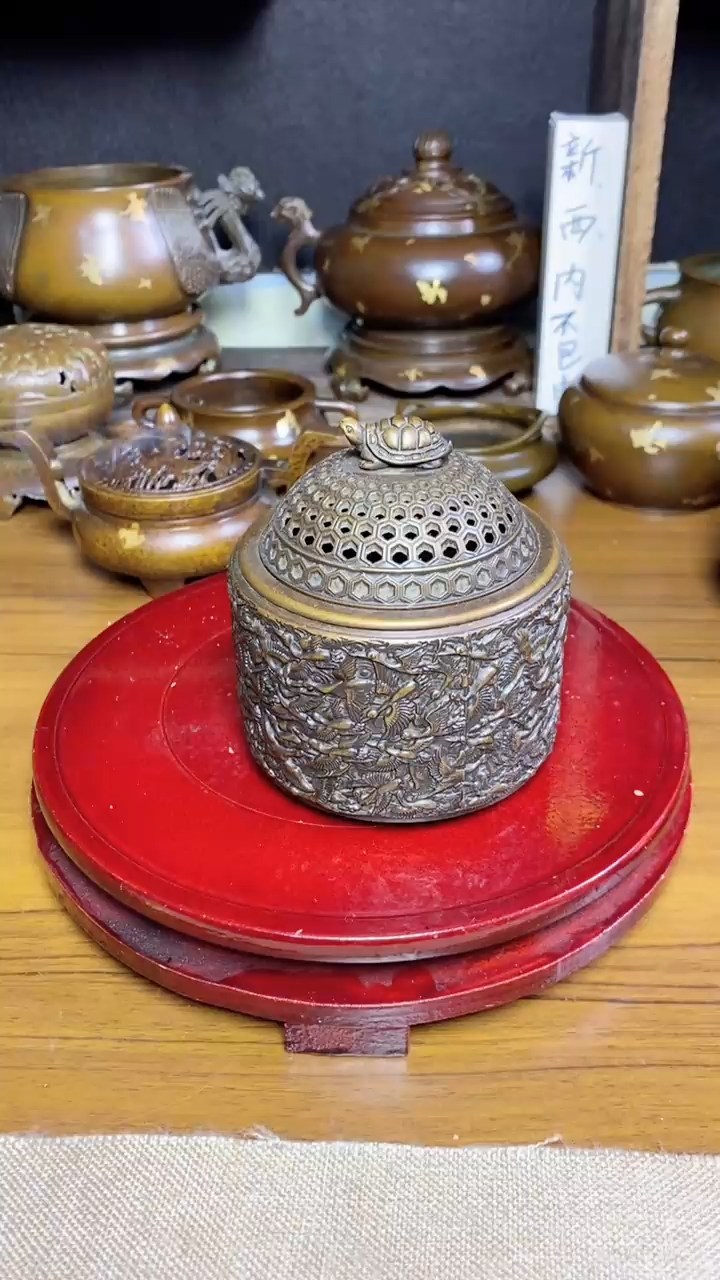 【闪购商品】苏工 普工精品铜 摆件熏香炉/摆件