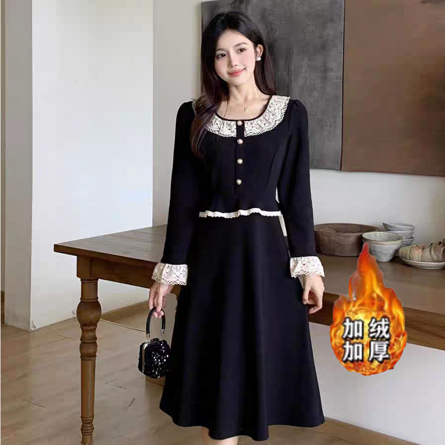 （80-200斤）大码胖mm新款小香风裙子高级感千金风假两件连衣裙2031