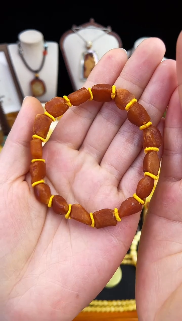 琥珀未镶嵌珠宝奇石柒月