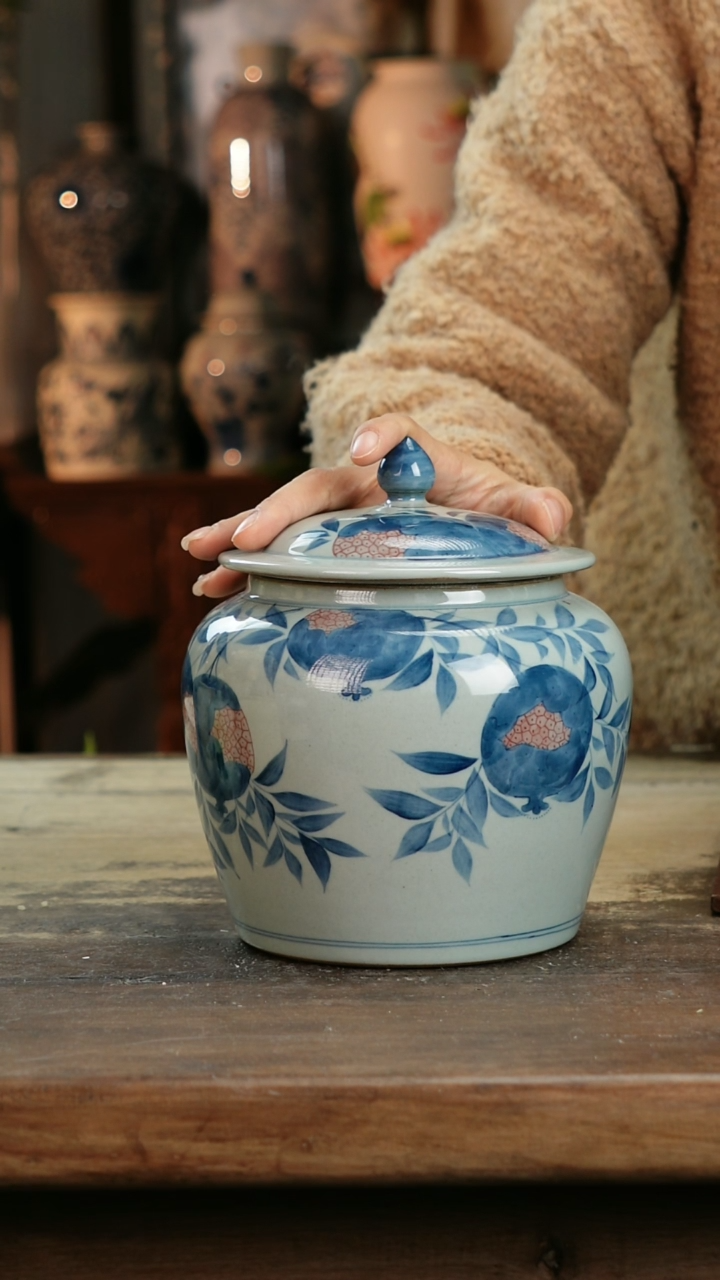 【闪购商品】瓷片景德镇纯手工釉下彩精品花瓶