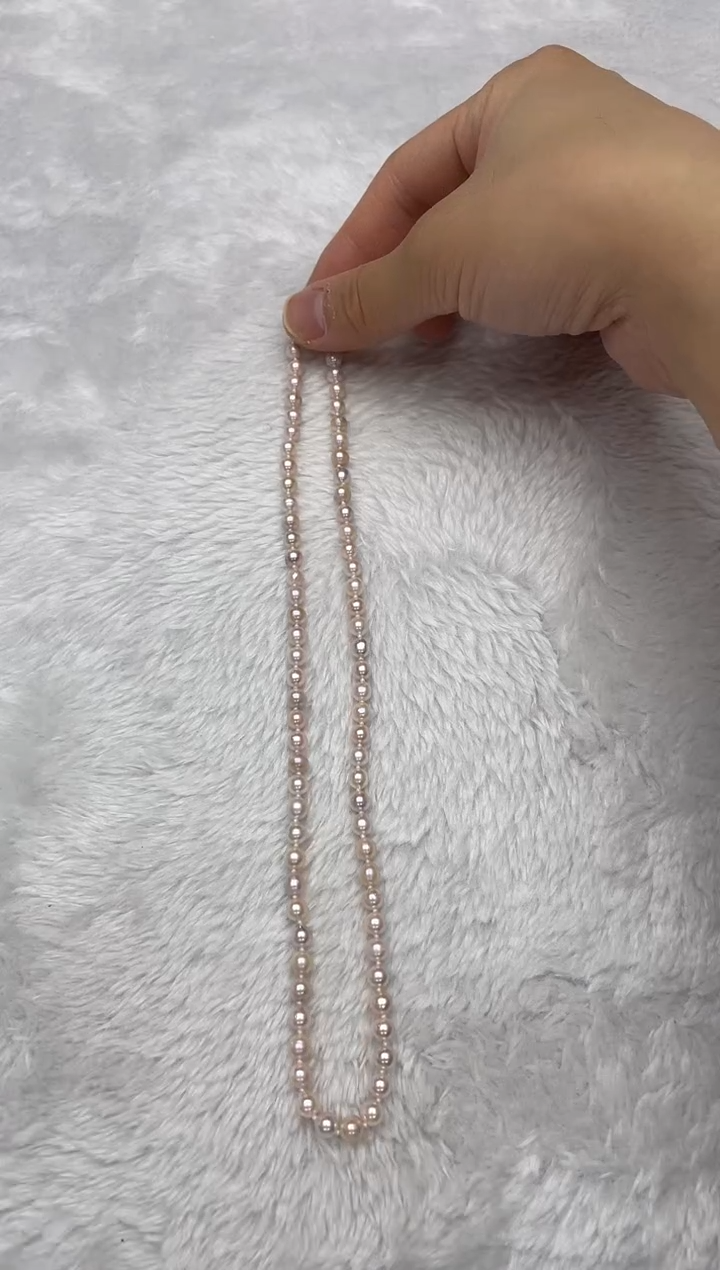 项链银S925镶嵌海水珍珠AK5-5.5mm