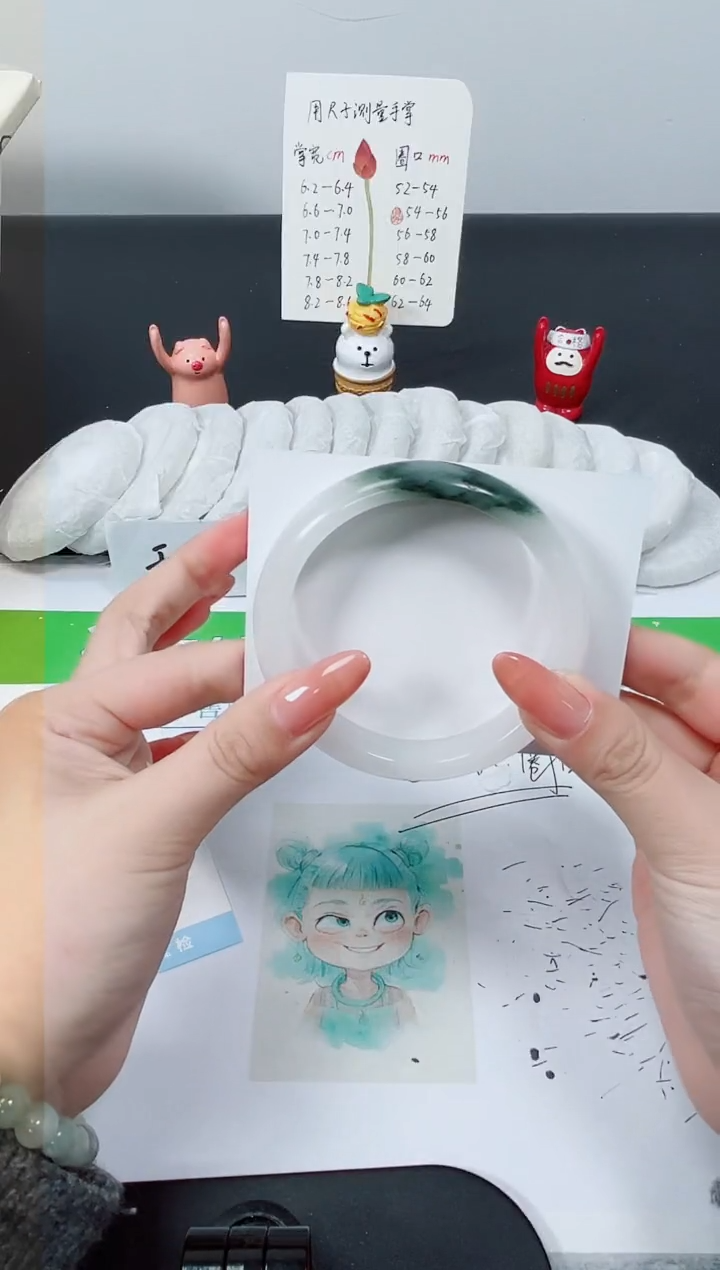 【闪购商品】石英质玉手镯未镶嵌K434-60