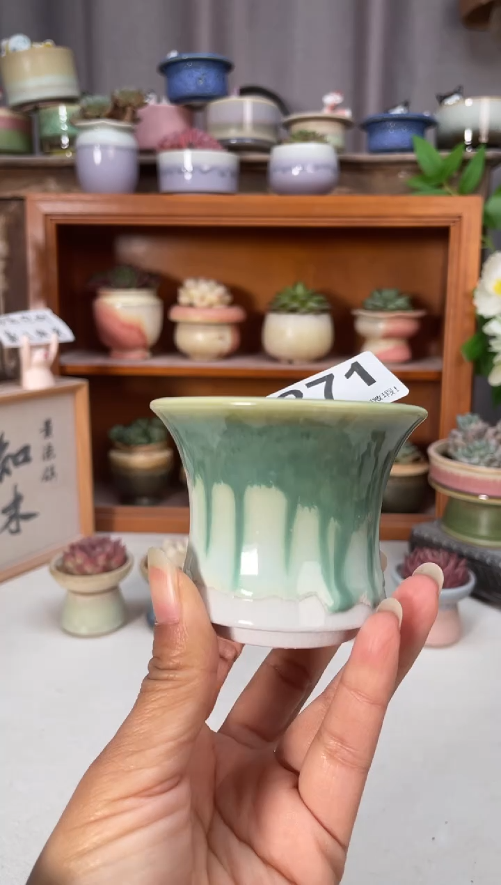 瓷片871知木小芳花盆