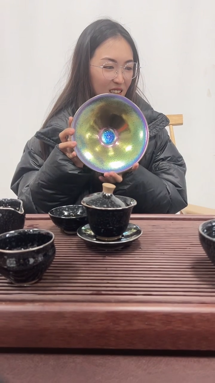 【闪购商品】茶盏名家叶优萍建盏（带证书礼盒）27