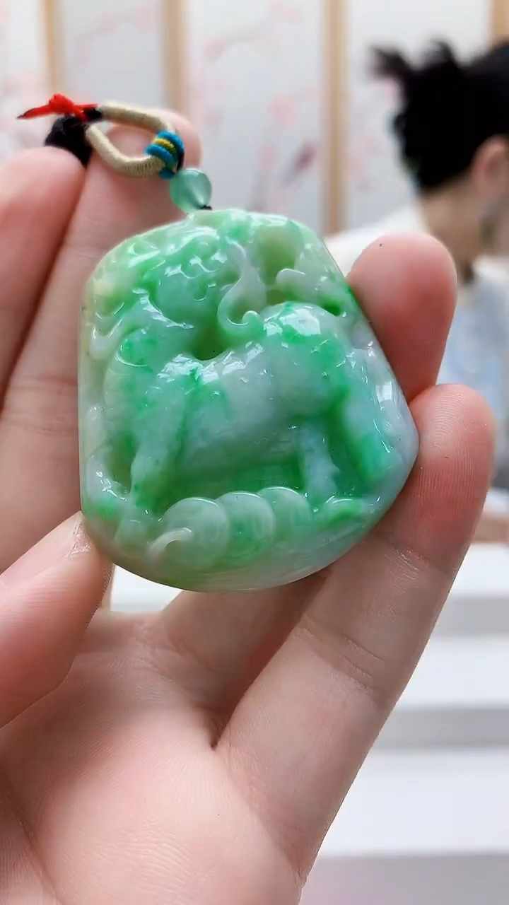 未镶嵌定制翡翠4812bb-毛货挂件83