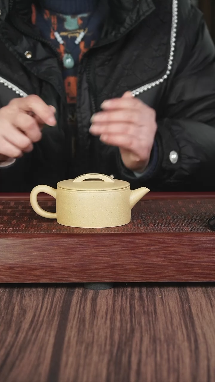 【闪购商品】紫砂茶壶XJ本绿【汉瓦】宜兴黄龙山原矿手工紫砂壶