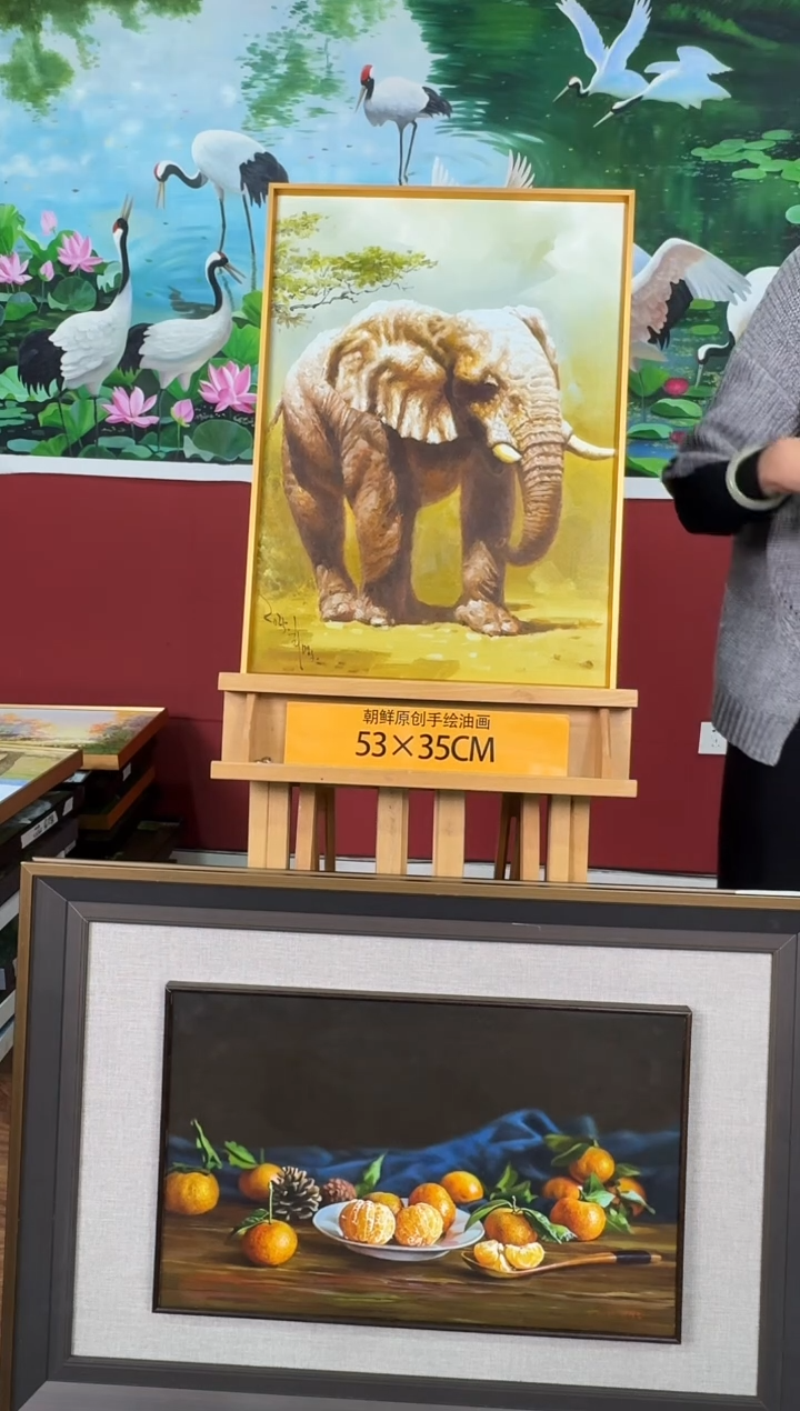 油画【227号】约53*35cm丨朝鲜原创纯手绘孤品油画丨顺丰包邮